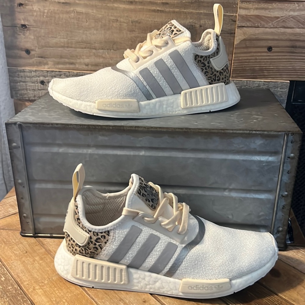 Adidas NMD womens, size 8.5, leopard print